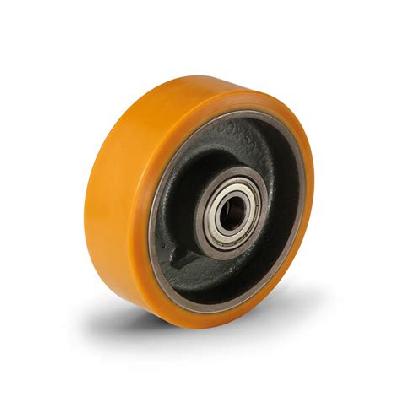 24"x2" Polyurethane Rubber Trolley Wheels